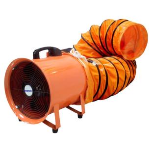 手提式轴流风机220V移动式排风扇抽风鼓风机隧道喷漆工业通风设备