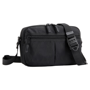 博洛尼日系单肩包男士斜挎包xpac弹道尼龙双层通勤磁吸扣小包横款