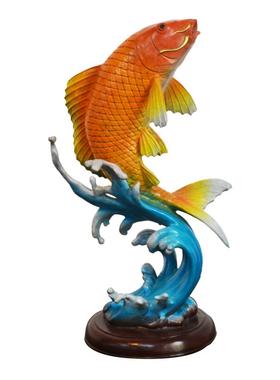 新中式招财鱼摆件鱼跃龙门