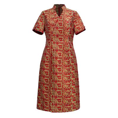 【大师系列-张和才蜀锦】桑蚕丝高级感新中式国风旗袍连衣裙女夏