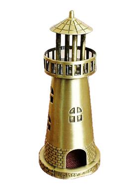 地中海灯塔金属瞭望塔摆件模型