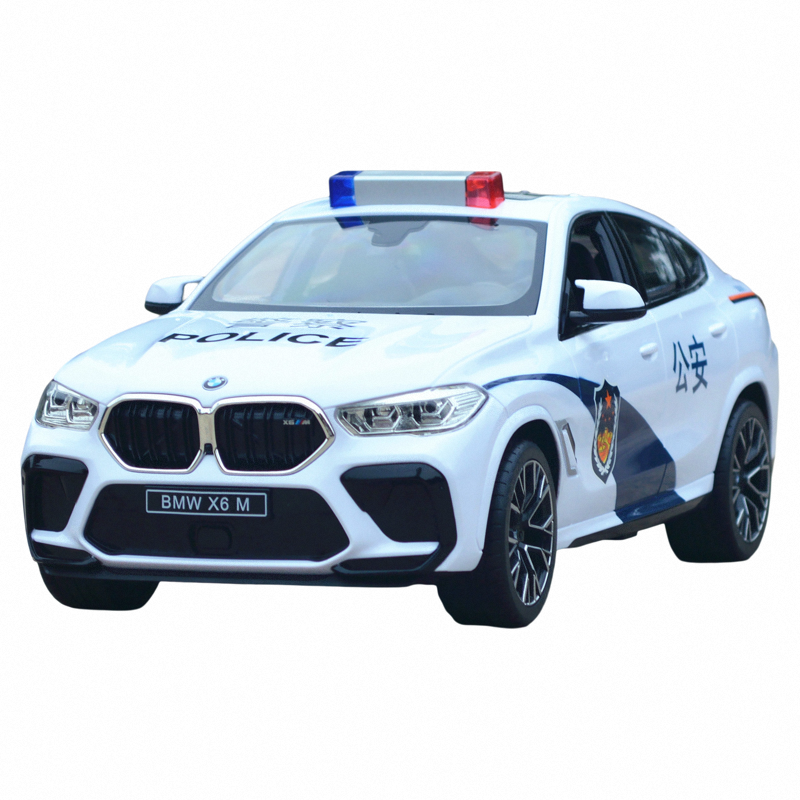 警笛警灯星辉宝马X6遥控警车玩具