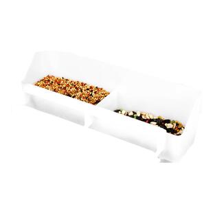 鹦鹉喂食器喂鸟防撒八哥鸟食盒防溅玄凤虎皮鹦鹉食盒鸽子食盒双槽