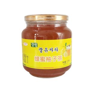 蜂蜜柚子茶1kg 韩国风味蜜炼酱奶茶店水果茶冲饮冲泡饮品商用包邮