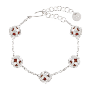 亮熙通宝系列红玛瑙钱币锆石红色幸运手链招财2025年新年新款