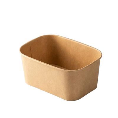 一次性牛皮纸方盒外卖商用食饭盒