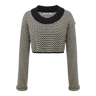 设计师品牌wmwm格纹针织