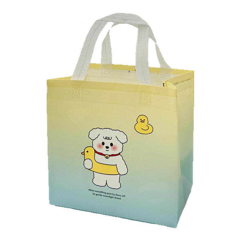 无纺布外卖打包袋定制印logo防水环保手提袋烘焙甜品粥奶茶包装袋