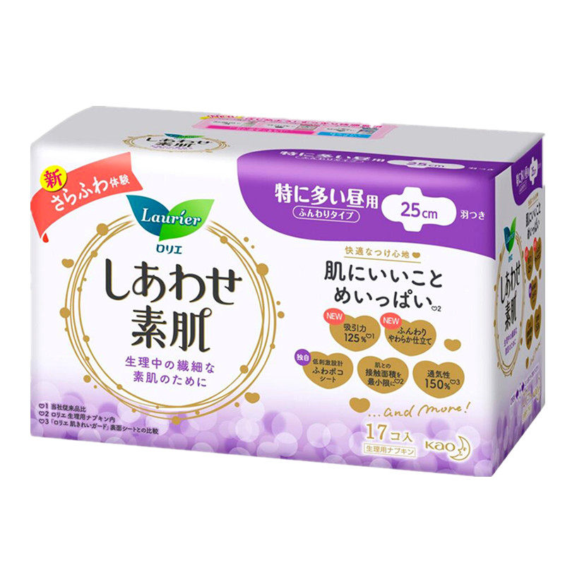 KAO/花王纯棉日用卫生巾护翼F25