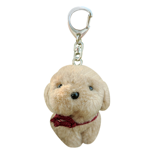 日本正版仿真梅吉小狗毛绒公仔包包挂件怀旧傻狗手工玩具情侣礼物