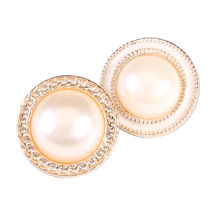 小香风珍珠纽扣高档羊绒大衣扣子女衣服毛衣外套钮扣睡衣高端配件