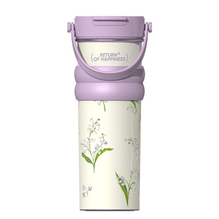 铃兰瓷釉保温杯焖壶礼盒大容量水杯中式保温壶企业商务生日礼物