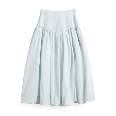 SOMENUM森林 25SS 高腰封凉感花苞裙女设计感防晒轻薄透气半身裙