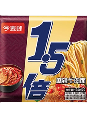 【小样]今麦郎大今野方便面1.5倍红烧麻辣泡椒牛肉面泡面袋装实惠