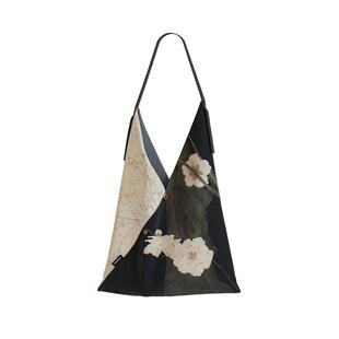 高茜X仟象映画 原创设计帆布包大容量腋下包女挎包单肩通勤包包