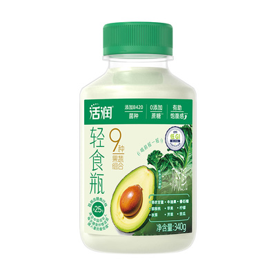 新希望活润液体沙拉轻食代餐牛油果味酸奶340g B420益生菌9果蔬