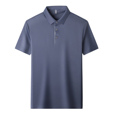 皮尔卡丹短袖T恤男夏季新款纯色翻领polo衫国际名牌透气爸爸上衣