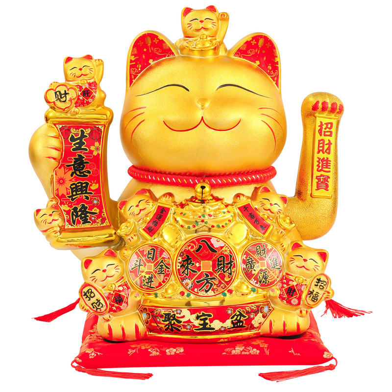 招财猫摆件店铺开业自动招手