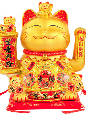 招财猫摆件店铺开业自动招手