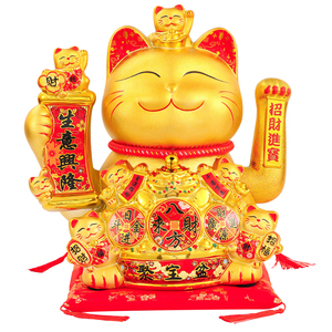 招财猫摆件店铺开业自动招手