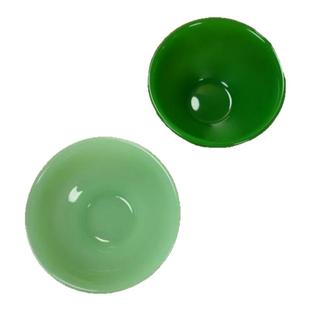 耐高温阿富汗玉石成人透明大碗纯天然三色茶碗成人大号玉碗套装饭