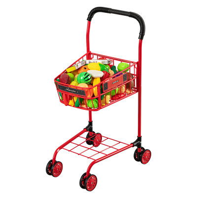 2024新款儿童玩具双层手推购物车