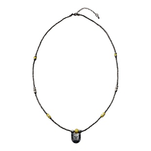 ENSAGE 曙光落日之印串珠项链 纯银原创小众设计师度假毛衣链默叙