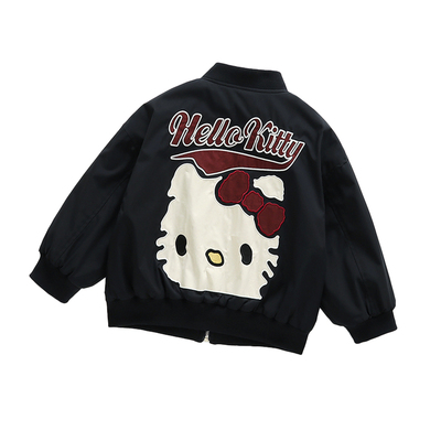 女童夹棉加绒外套秋冬装洋气时髦