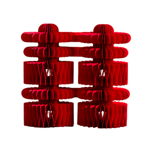 喜字蜂窝球摆件套装结婚用品桌面摆台装饰婚房布置订婚礼立体双囍