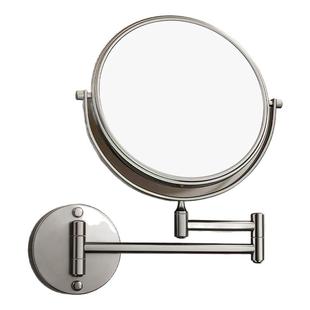 德国Berlin浴室可伸缩壁挂化妆镜卫生间免打孔美容镜折叠放大镜