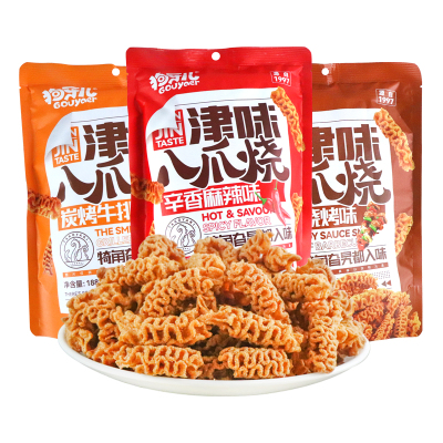 狗牙儿津味八爪烧披萨卷怀旧零食