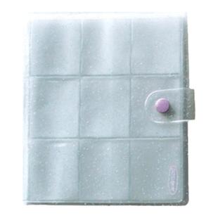 韩国jamstudio时尚炫彩透明搭扣相册九宫格邮票贴纸证件照收集本