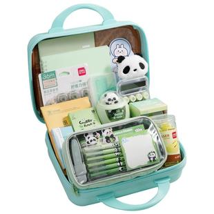 得力熊猫文具套装开学必备文具大礼包礼物学习用品幼儿园入学可生日礼物女生男孩学生中学生新学期必备文具