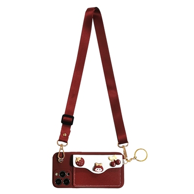 适用于oppo斜挎可爱零钱包手机壳