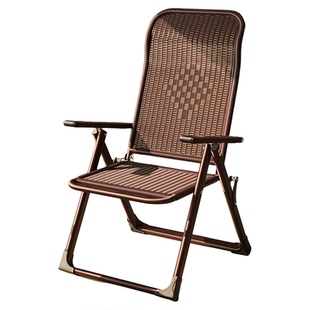 午憩宝藤椅躺椅折叠午休新款坐睡两用靠背椅老人阳台家用休闲椅子