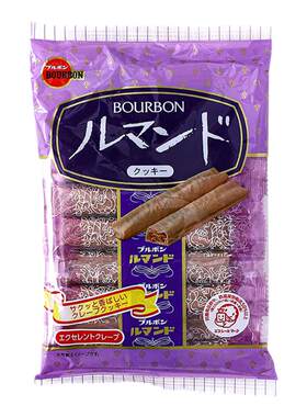 Bourbon波路梦巧克力可可千层薄脆饼干蛋卷儿童生日礼物进口零食