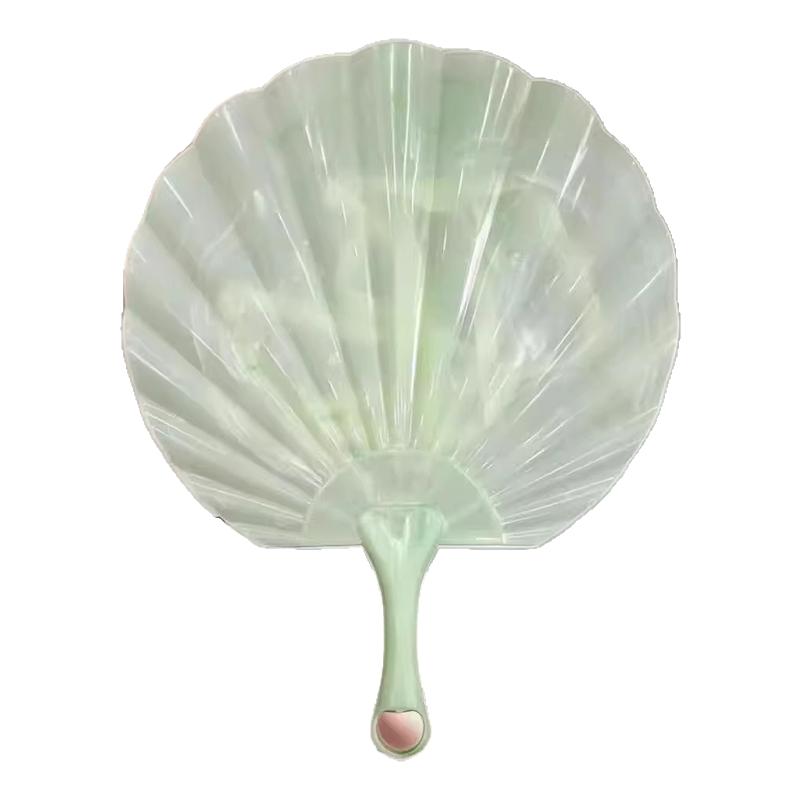 仿玉贝壳扇加厚耐用超凉快