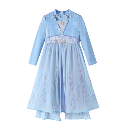 迪士尼艾莎春秋冬礼盒装公主裙