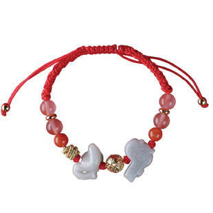 麦玲玲吉庆堂[肖牛]鸿运当头随身手绳好运平安2026生肖三合太岁绳