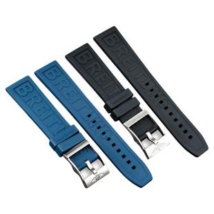 适用百年灵氟橡胶手表带原装复仇者挑战者超级海洋侦察机硅胶表带