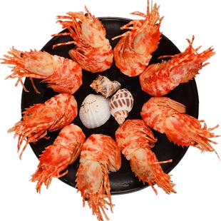 俄罗斯进口熟冻格陵兰莱伯虾 火龙虾甜虾海虾爬子鬼海老海鲜礼盒