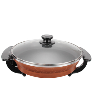 昊厨多功能电煎锅家用烙饼锅不粘锅电热锅插电水煎包锅平底锅加深