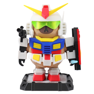 卡皮巴拉磁吸玩具高达机甲3D打印水豚公仔摆件高达手办周边彩盒