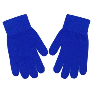 手套秋冬山羊绒针织绞花保暖舒适男童女童儿童学生五指手套糖果色