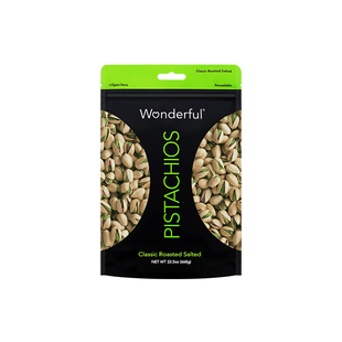 【超级年货节】Wonderful万多福原色无漂白盐焗开心果量贩装668g