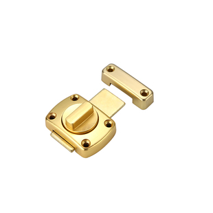 左右旋转插销柜门卫生间通用反锁旋扭锁扣防盗搭扣黑色迷你门栓