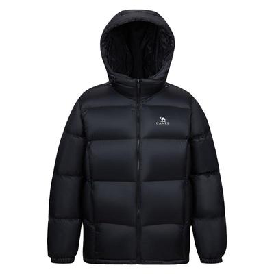 骆驼羽绒服加厚连帽男