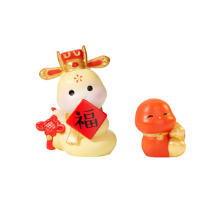 故宫淘宝｜灵蛇献瑞蛇年摆件博物馆文创新年装饰本命年礼物伴手礼
