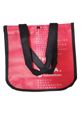 五个lululemon购物袋欧美无纺布