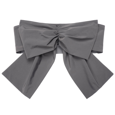 superr 深灰色大蝴蝶结松紧带时尚可爱多种穿法bra